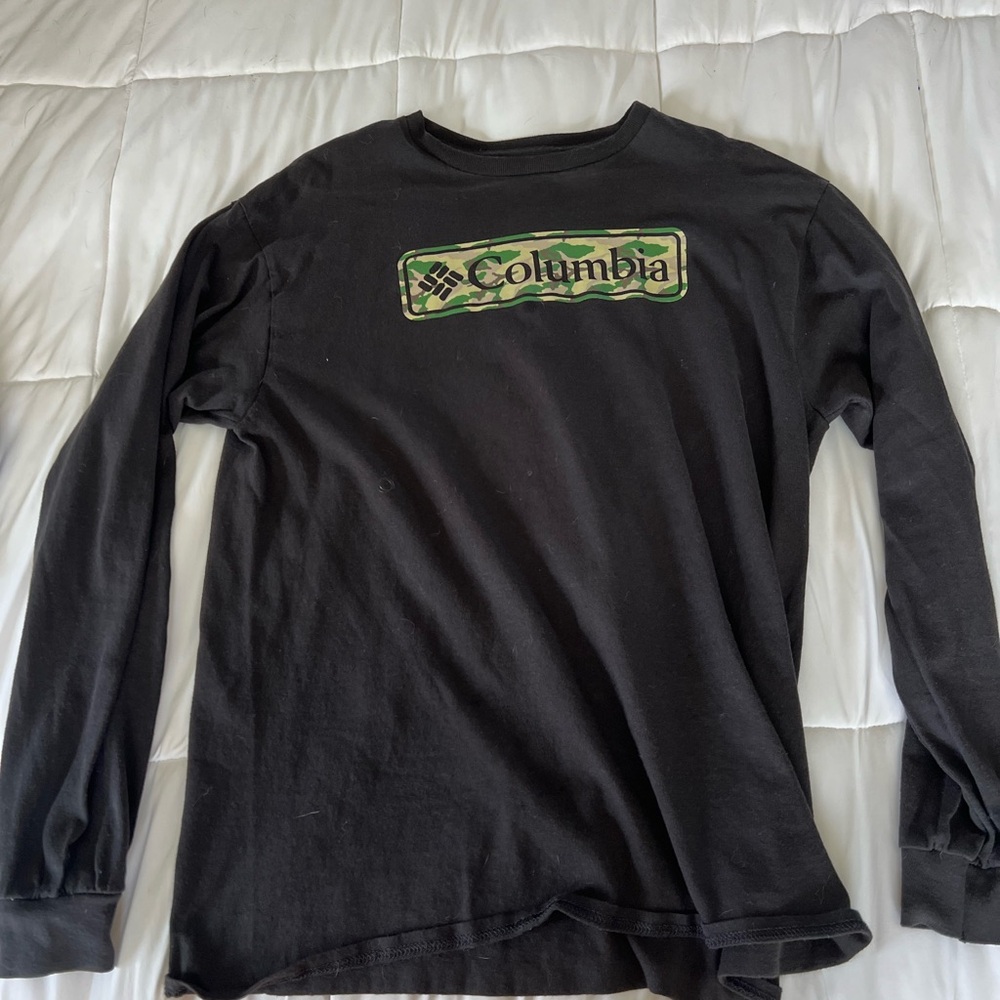 Columbia Black Camo Logo Shirt
